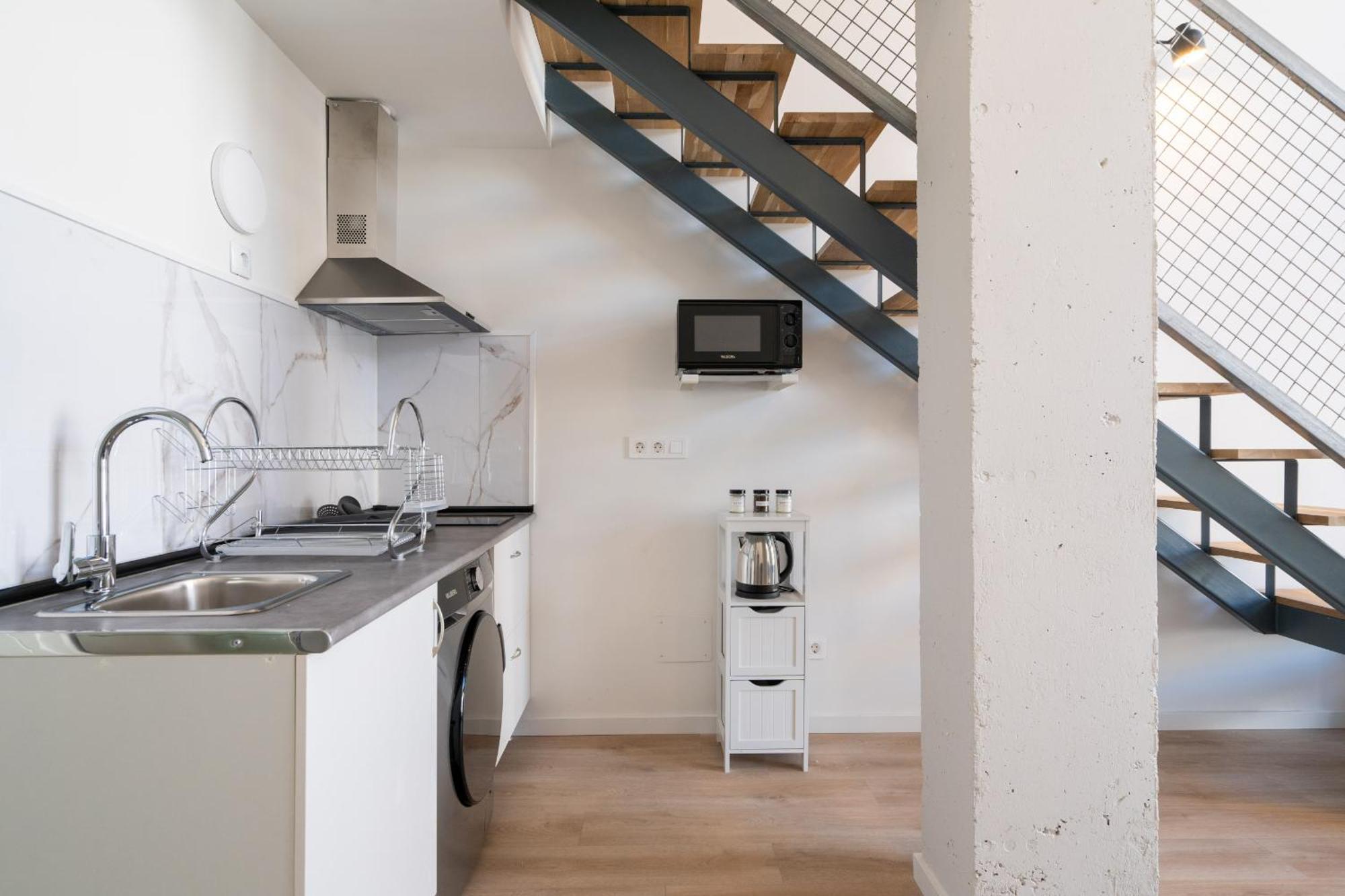 Appartement Loft Reformado Industrial Con Garaje Alquiler Temporal à Madrid Extérieur photo